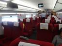 中国高速鉄道の座席風景
