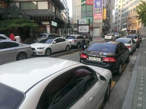 韓国の路上駐車事情