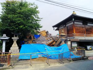 大阪北部地震・妙徳寺