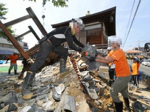 大阪北部地震・ボランティア