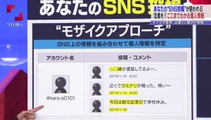 クローズアップ現代「あなたの“ SNS 投稿”が危ない～」②