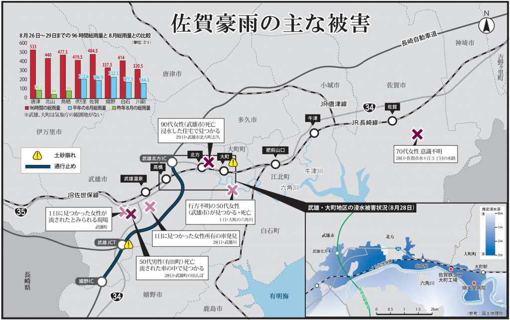 令和元年8月九州北部豪雨被害エリア