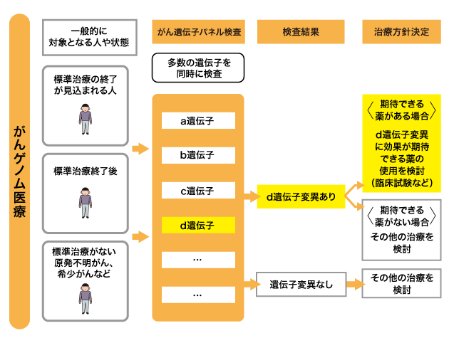 がん遺伝子パネル検査(がんゲノム医療)の流れ