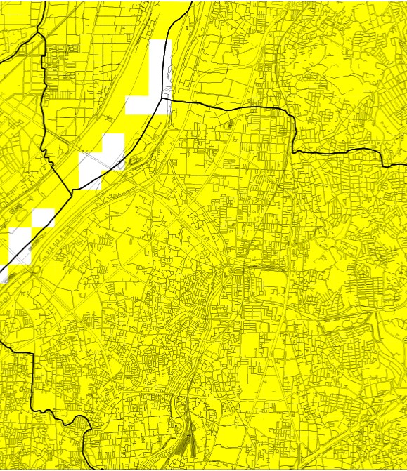 地震分布図・大阪(ZOOM)