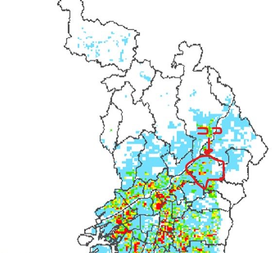 2013年想定・南海・東南海地震被害想定(液状化被害)拡大図