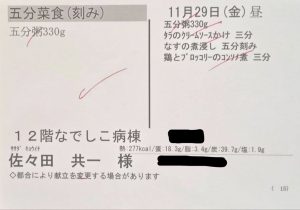 2024/11/29＊昼食メニュー