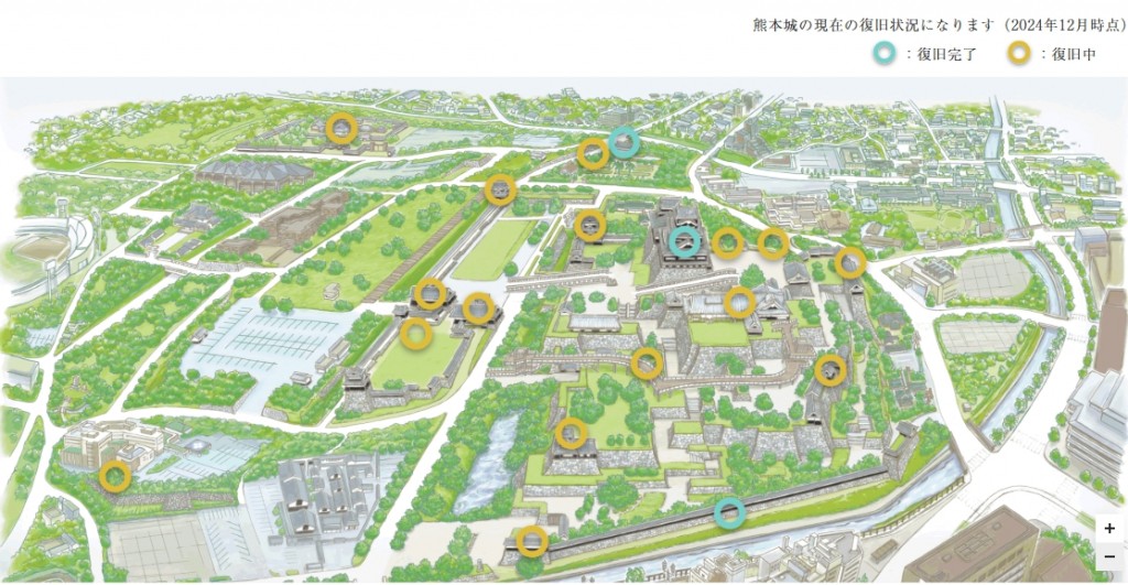 熊本城の復旧状況