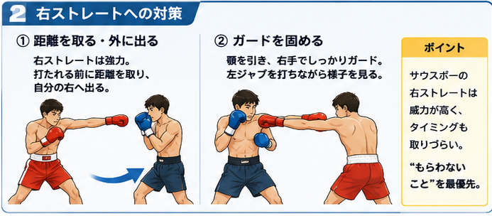 サウスポー対策