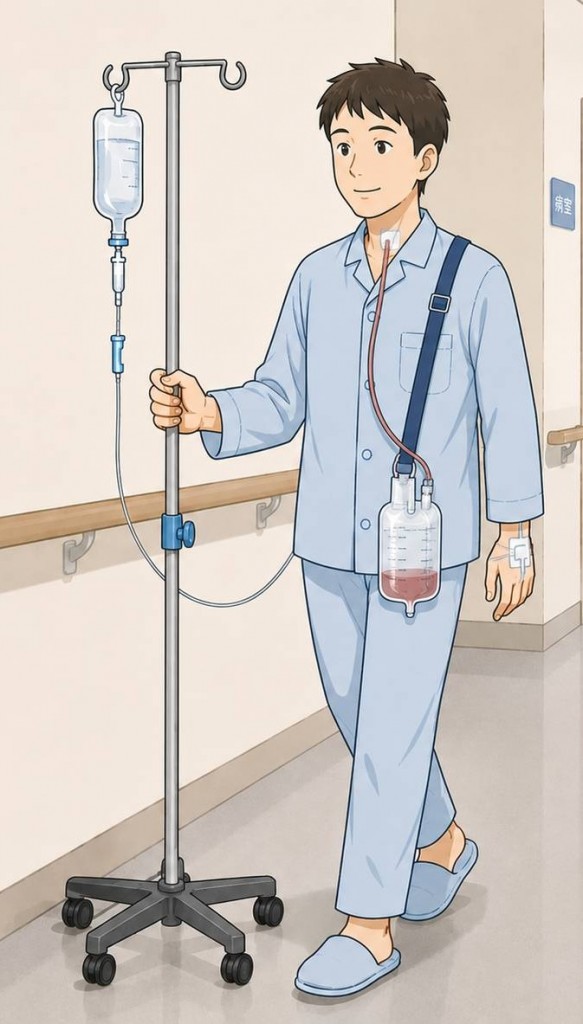 術後歩行のイメージ