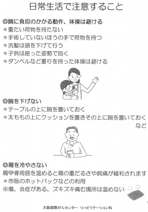 日常生活の注意事項